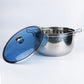 High Quality Stainless Steel Kitchen Pot Set  With Glass Lid 14pcs