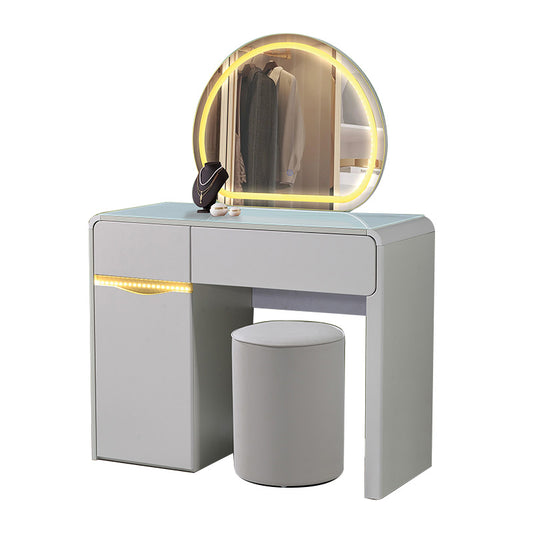 MFurn Luxe LED Modular Dressing Table & Mirror Set  Modern Bedroom Vanity Collection