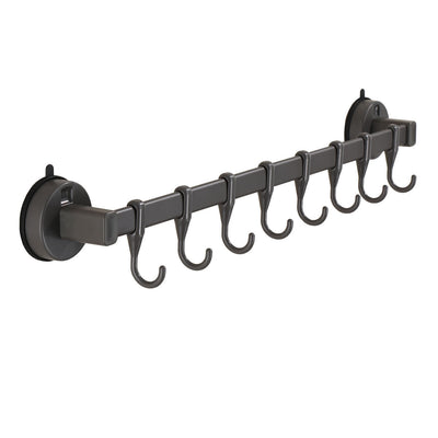 MHome Wall-Mount Kitchen Utensil Hanger Rack Suction Hooks