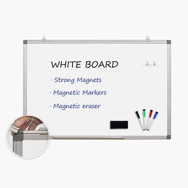 Magnetic Aluminium Frame Whiteboard - Various Sizes