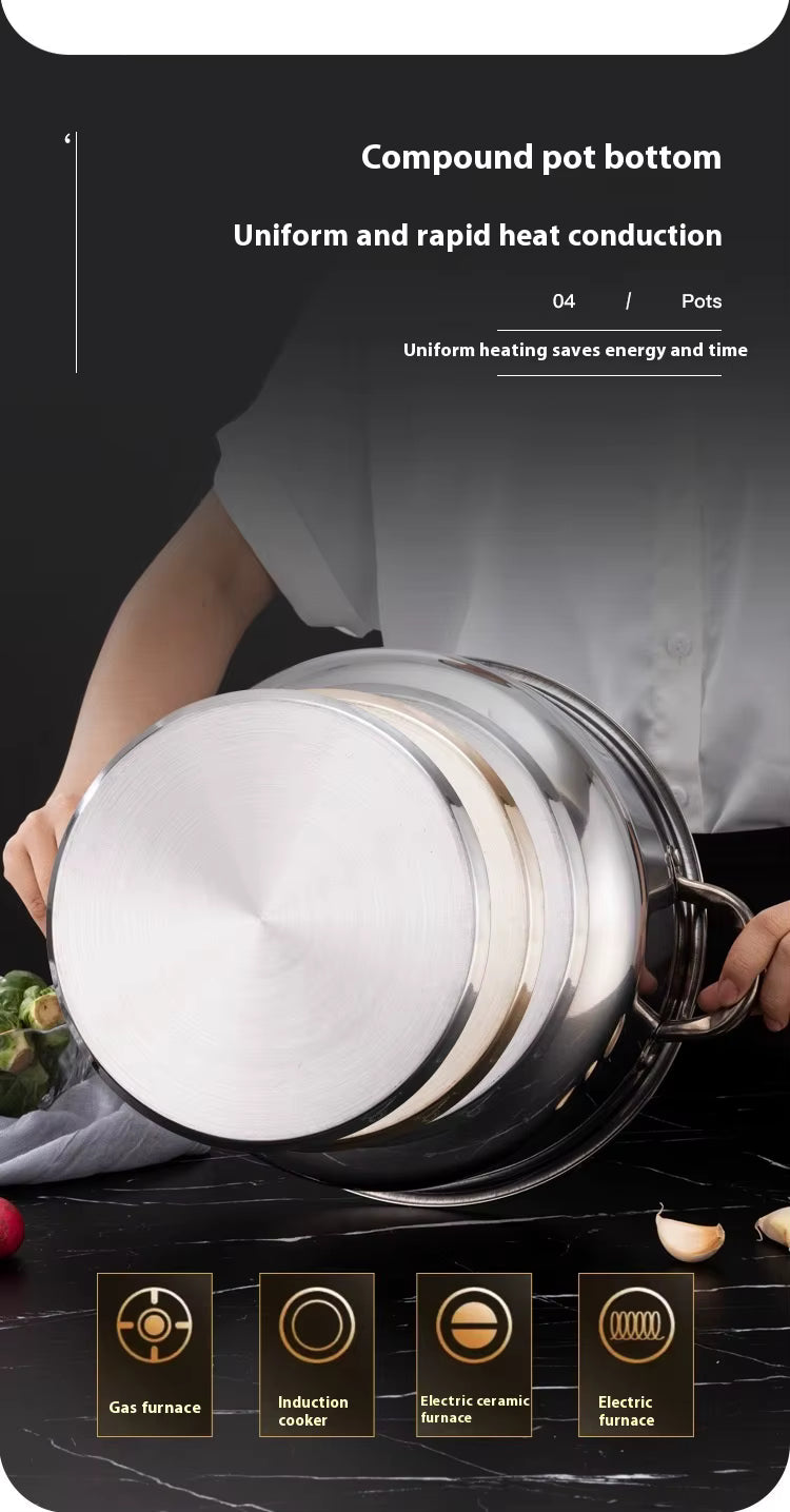 DOLPHIN 15-Piece Stainless Steel Cookware Set – Durable Pots & Pans