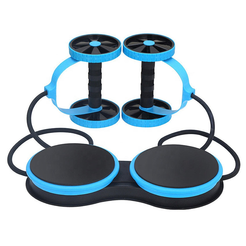 Pro-sportz Multifunction Ab Roller with Resistance Bands & Twist Board Base