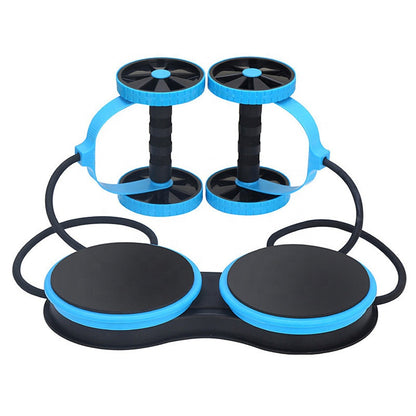 Pro-sportz Multifunction Ab Roller with Resistance Bands & Twist Board Base