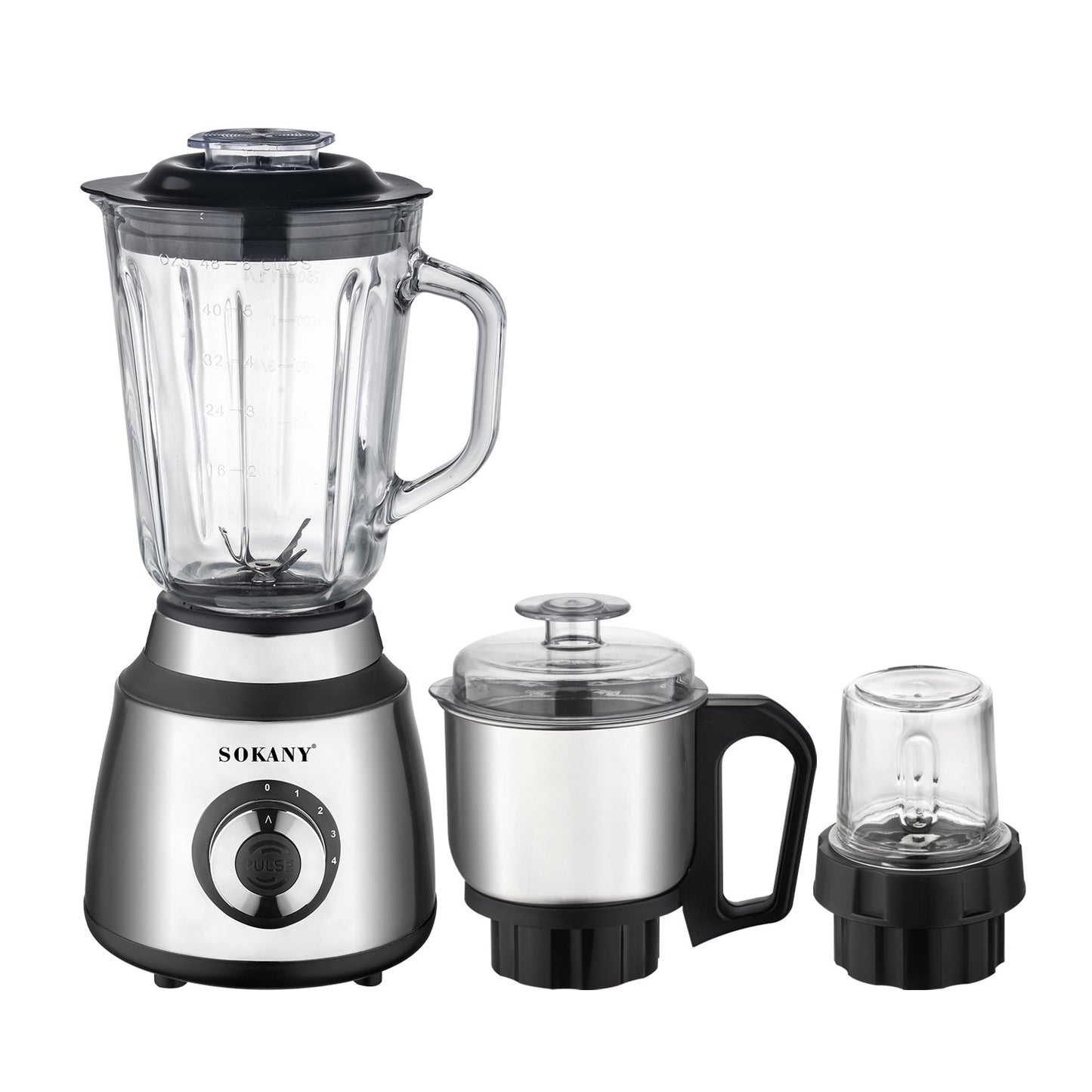 Sokany 2-in-1 Multi-Purpose Blender & Grinder – 800W (Model SK-03048)