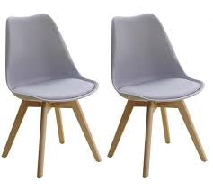 MFurn Modern Glass Table 4pc Mid Century Tulip Style Padded Chairs Various Options