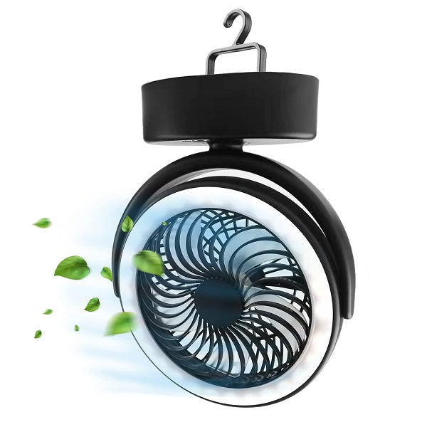 LED lantern portable fan