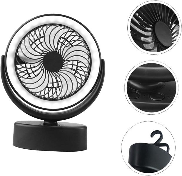 LED lantern portable fan