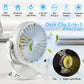 Portable USB Rechargeable Mini Cooling Fan Clip On/Desktop/Wall Mount LED Light