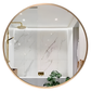 Premium Quality Round Wall Mirror | Gold Metal Frame