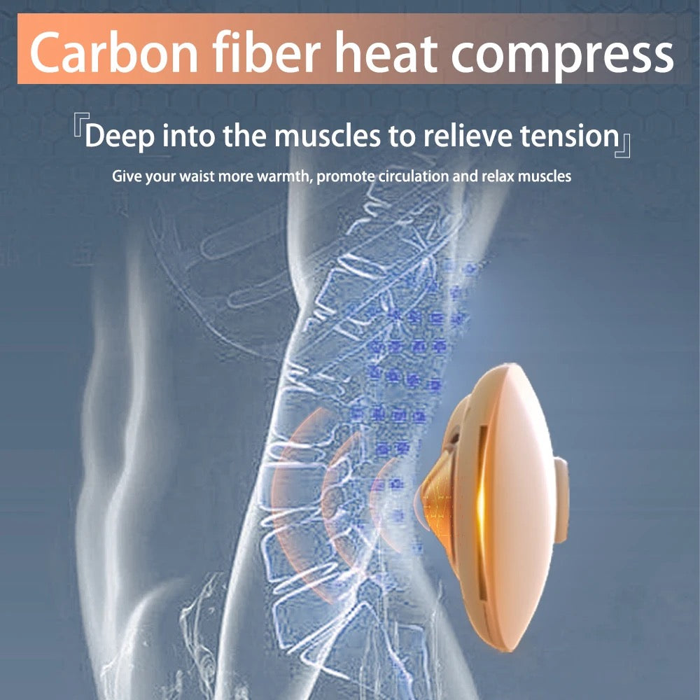 Relieve pain with the Electric Low Back EMS Pulse Massage: Lumbar Traction, Hot Compress, Vibration, Air Pressure. Multifunction-PreOrder Sales Now Available!