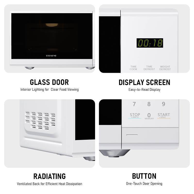 DIAMOND Electronic Microwave Oven 20L White