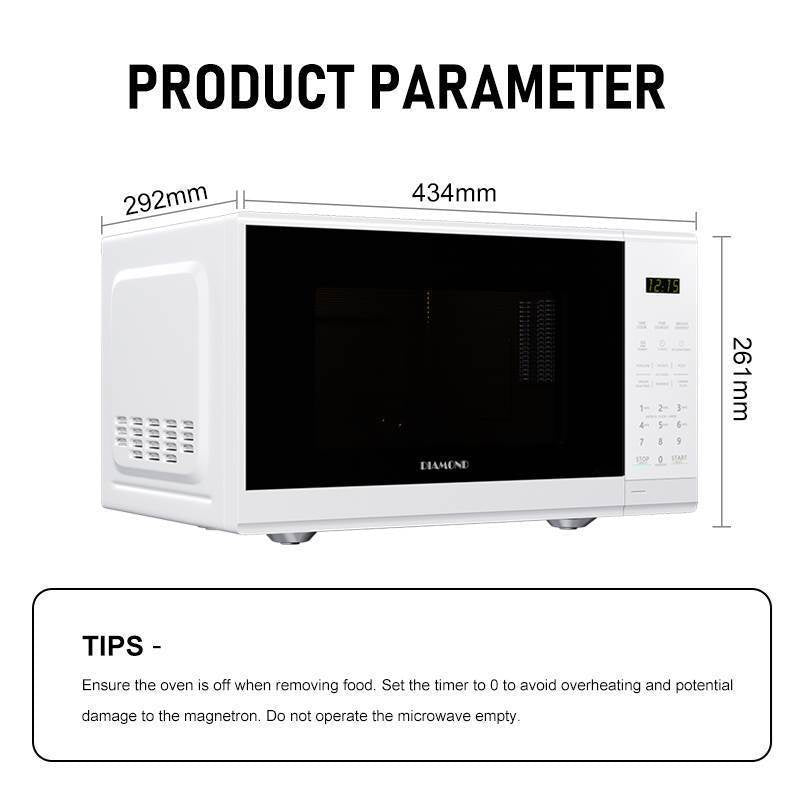 DIAMOND Electronic Microwave Oven 20L White