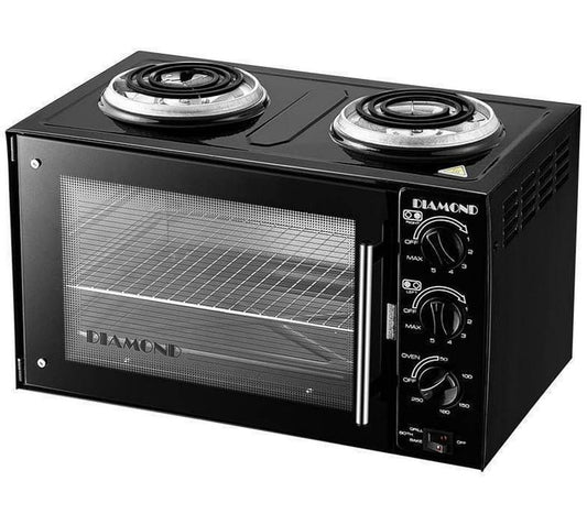 DIAMOND Combo Stove Oven Toaster Grill 28L Black