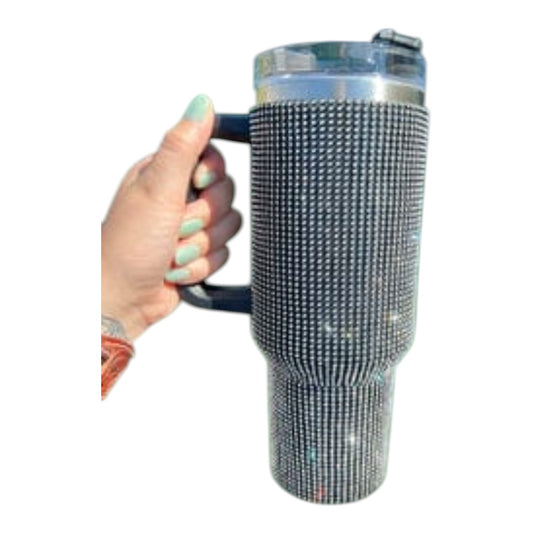 COW STUDDED TUMBLER (straw included) 40oz