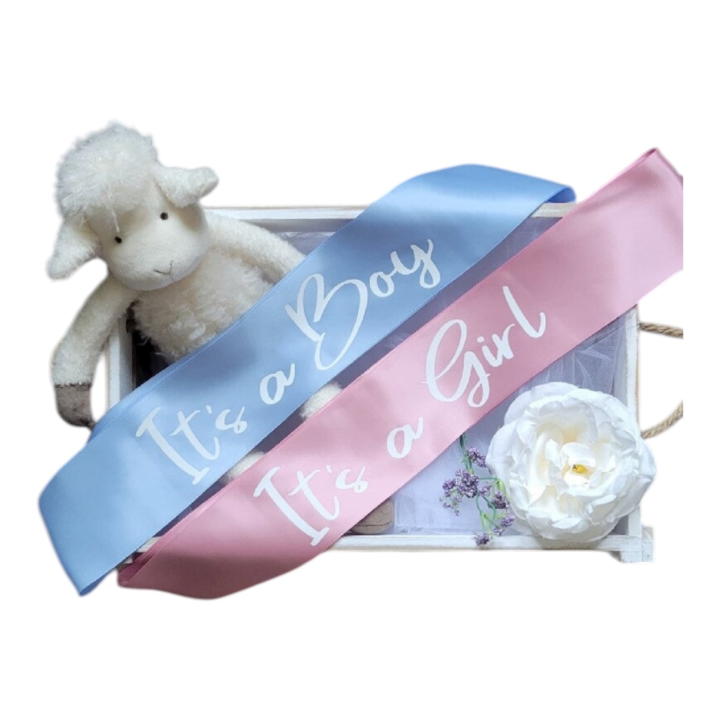 Baby Shower Sash/ Gender Reveal Sash For  It's a Boy Or It's a Girl