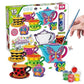 Tea Set for Little Girls,15Pcs Paint Your Own Ceramic Tea Party Pretend