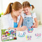 Tea Set for Little Girls,15Pcs Paint Your Own Ceramic Tea Party Pretend