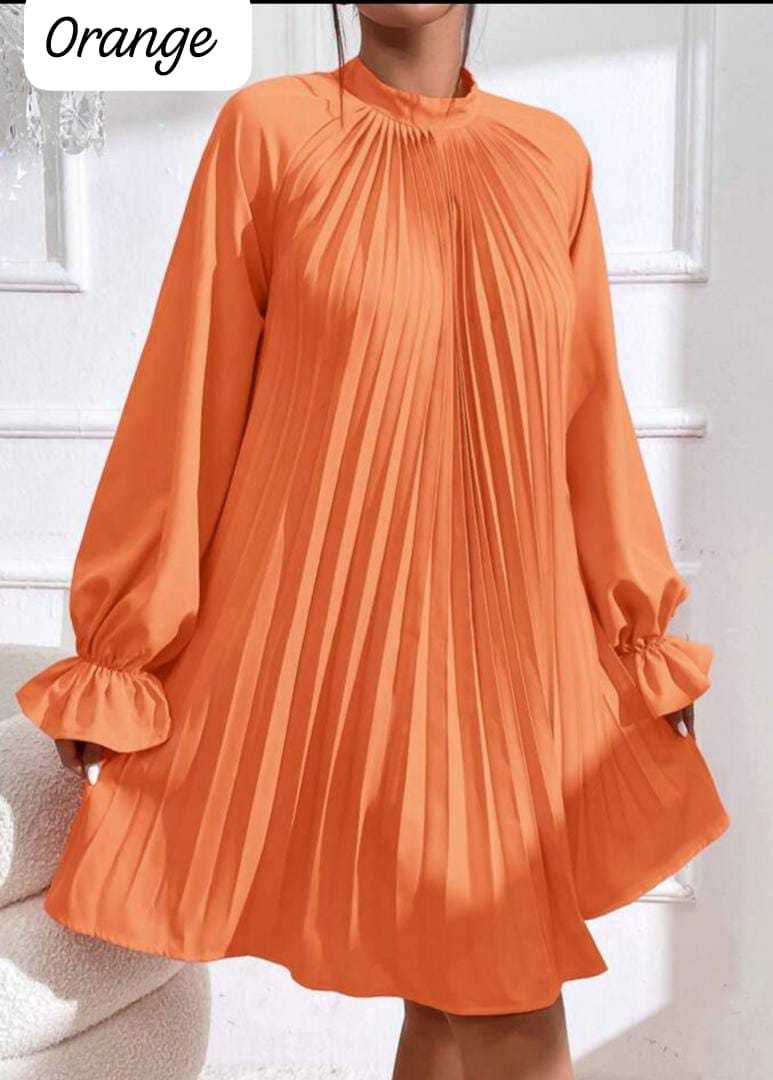 Ladies Elegant Sexy Pleated Dress