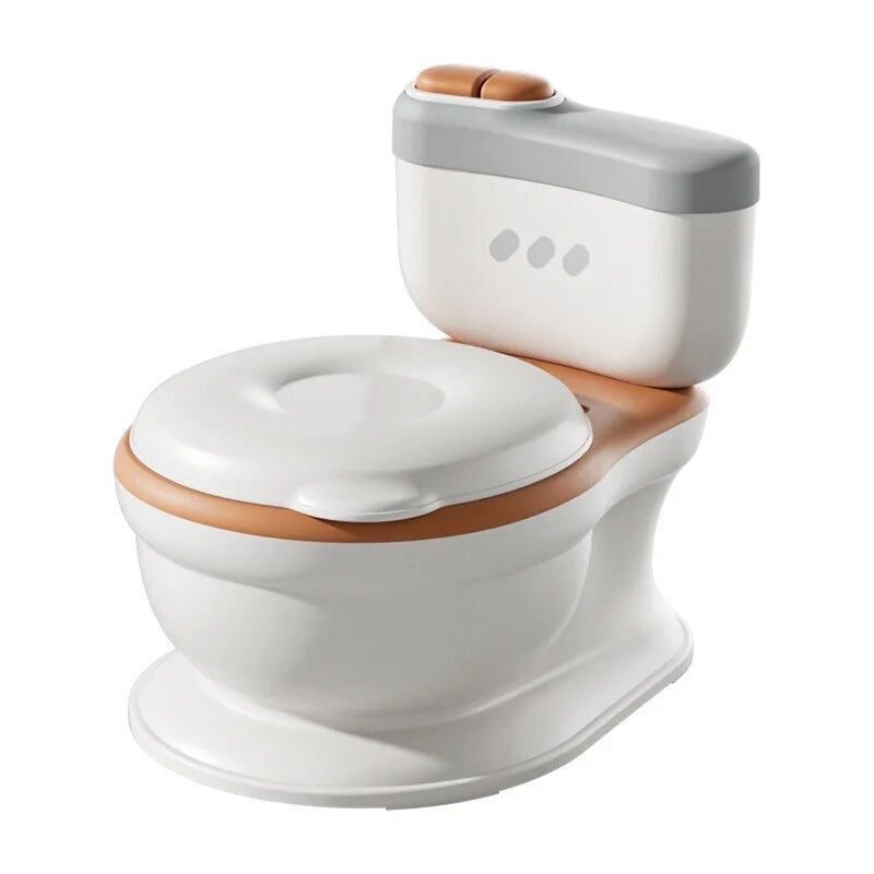 Toddlers Potty Seat,Kids Potty Training Toilet Seat Realistic Potty  Boys Girls with Soft PU Pad Wipe Storage with/without Music