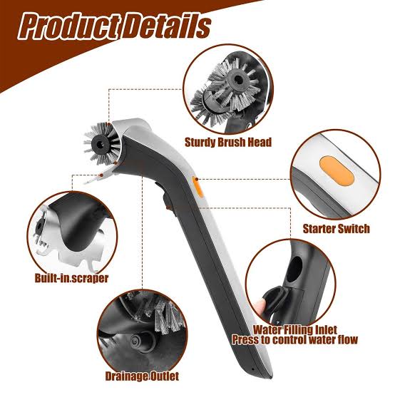 MHome Cordless Electric Grill Cleaning Brush