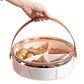 MHome  Serving Platter Set with 5 Compartments, Sectional Snack Tray for Fruits, Nuts, Chocolates, Appetizers, Party Platter