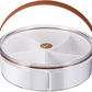 MHome  Serving Platter Set with 5 Compartments, Sectional Snack Tray for Fruits, Nuts, Chocolates, Appetizers, Party Platter
