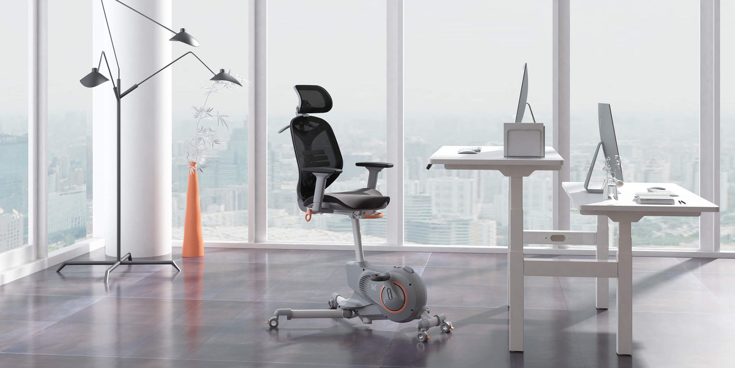 V6 ErgoBike Office Fitness Chair | Built-In Exercise Bike for Office and Home