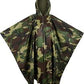 RainSuits Camouflage Military Type Long With Hood