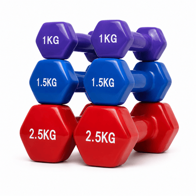 Pro-Sportz 10kg Hexagonal Dumbbell Set + Carrying Case