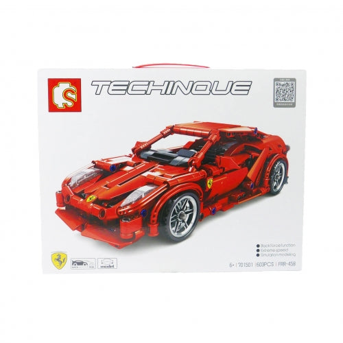 LEGO COMPATIBLE BLOCK FERRARI DIE CAST CAR MODEL 701501