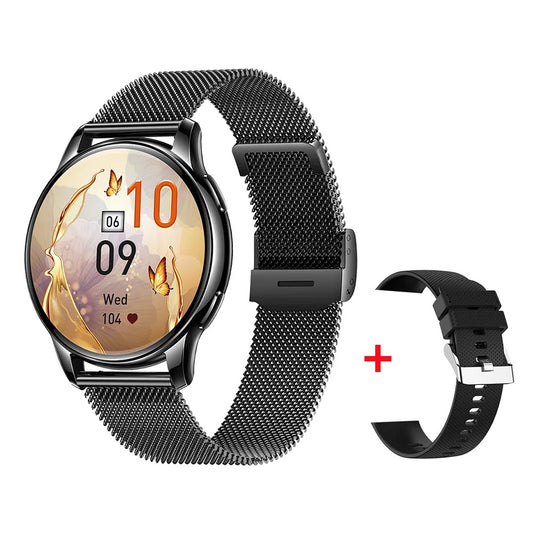 Smart Watch with HD Display, Bluetooth Call, Heart & Sleep Monitor, IP68 Waterproof, Android/iOS