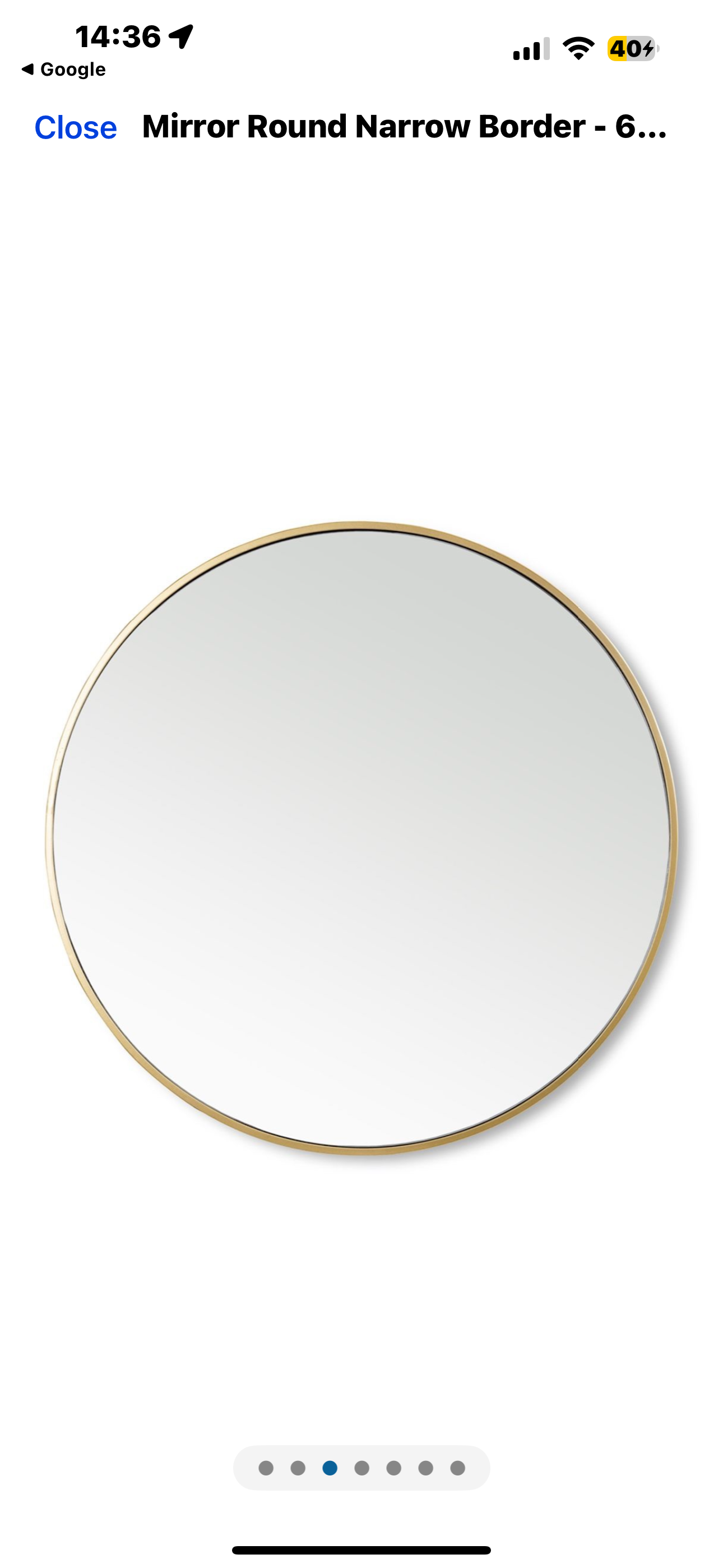 MHome Econo Round Mirror 60cm