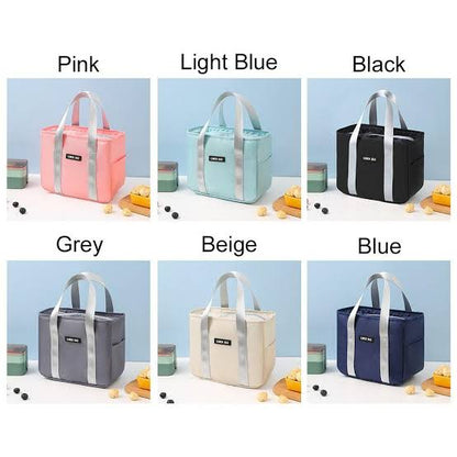 MHome Lunch Bag Insulated Lunch Box, Small Leakproof Cooler Food Lunch Containers Reusable High Capacity Lunch Tote Bags for Work, Travel, Outdoor-Various Colours