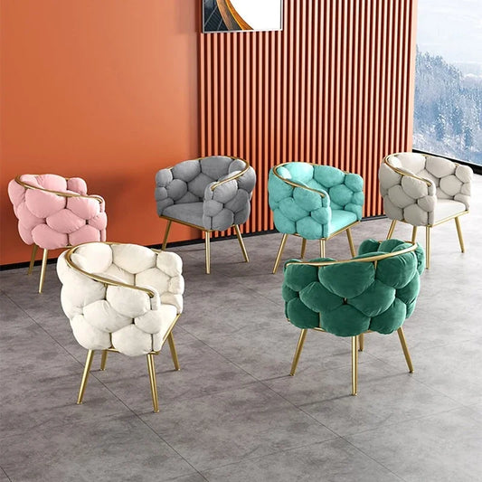 MHome Nordic Luxury Accent Armchair Velvet Relaxing Chair PreSales Now Available