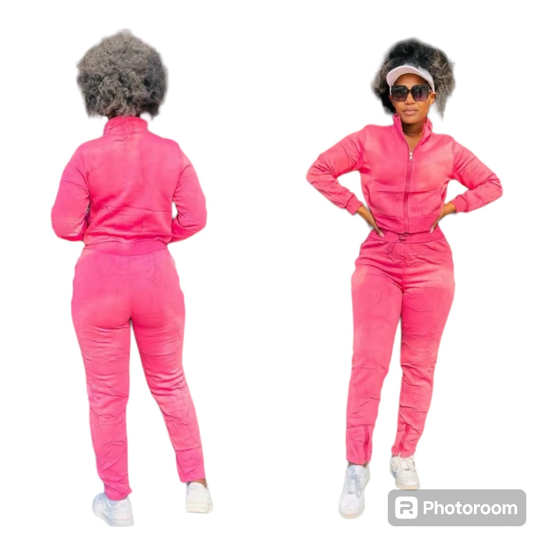 Ladies Trendy 2pc Tracksuits-Various Colours