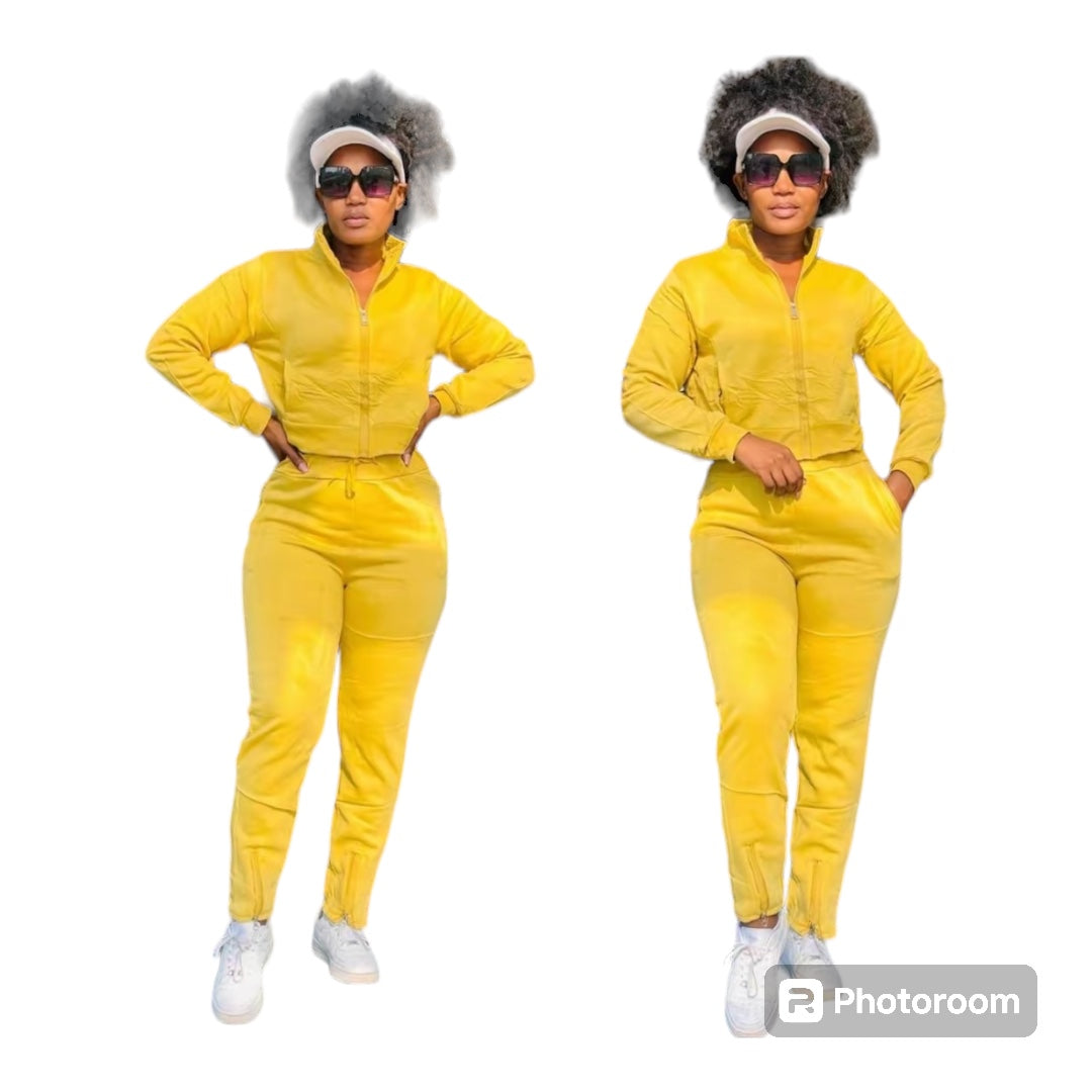 Ladies Trendy 2pc Tracksuits-Various Colours