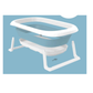Plastic Portable & Collapsible Bathtub Blue & White