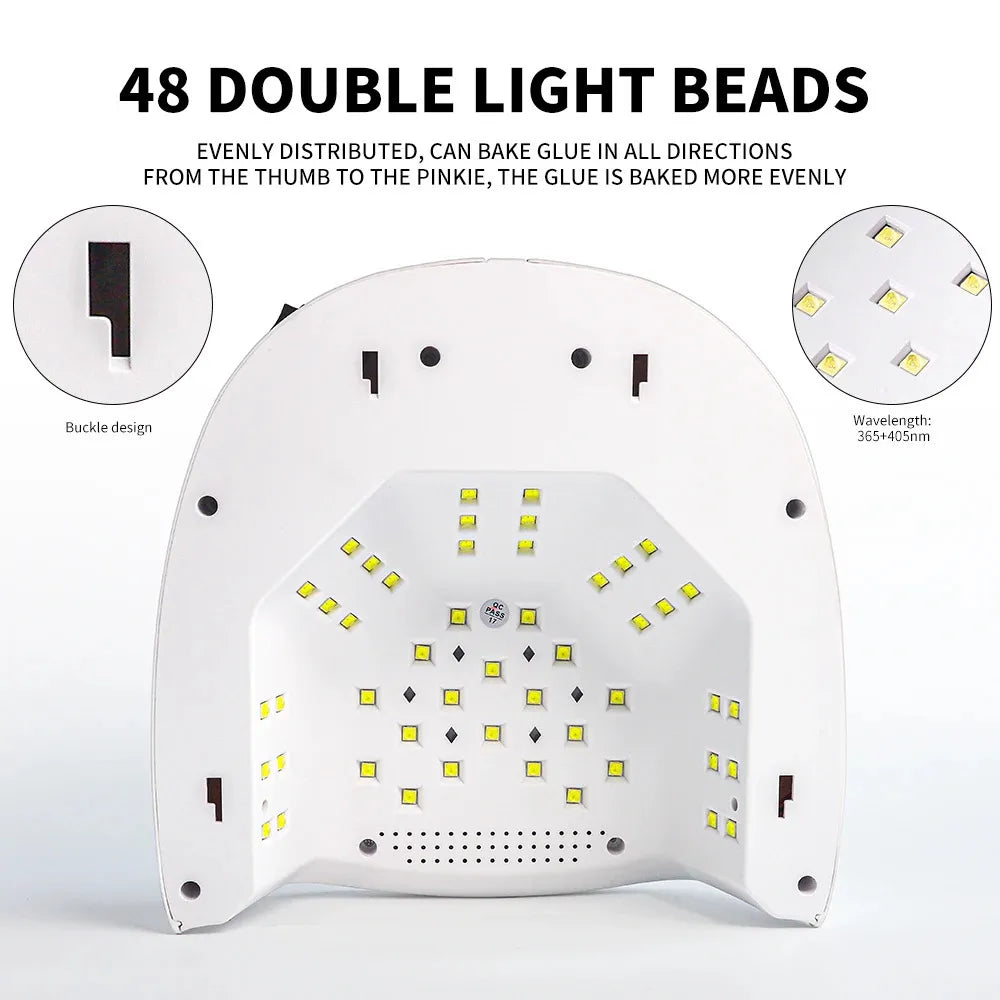 Sun Rechargeable Nail UV 48 LED Lamp Dryer Professional Cordless Quick Dry Gel Polish Curing Lamp Nail Tool S20