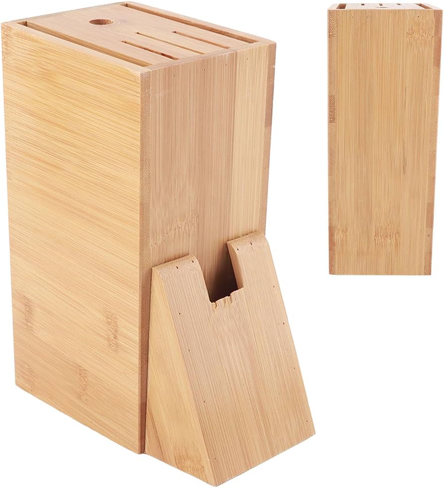 MHome Multifunction Wooden Bamboo Knife Holder