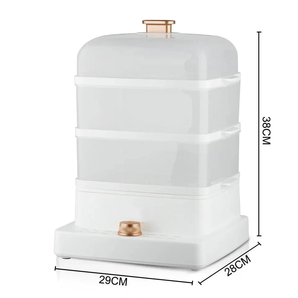 RAF - Multifunctional kitchen steamer plastic 3-layer steamer electric