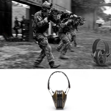 Tac Force Earmuffs with NRR 21dB Noise Cancelling Safety Shooting Range etc - Army Green