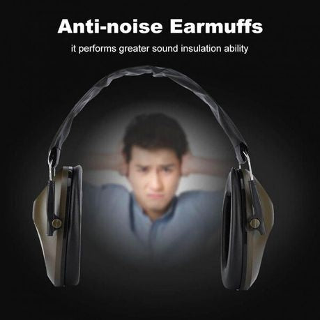 Tac Force Earmuffs with NRR 21dB Noise Cancelling Safety Shooting Range etc - Army Green
