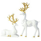 Deer Statue Reindeer Figurines Resin Sculpture