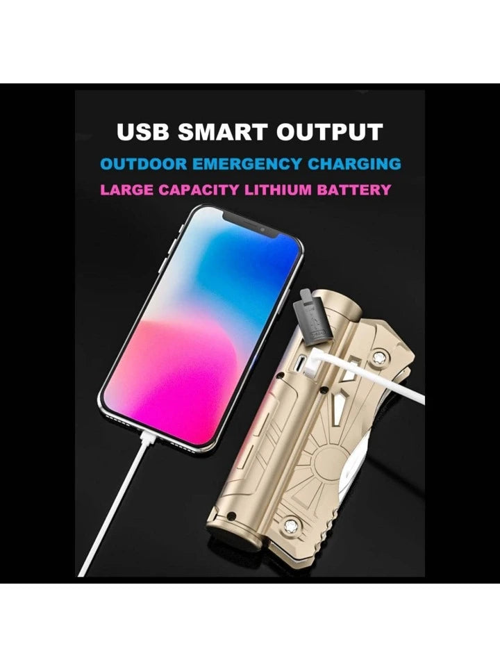 Multifunctional survival kit 7 in 1 tool with flashlight