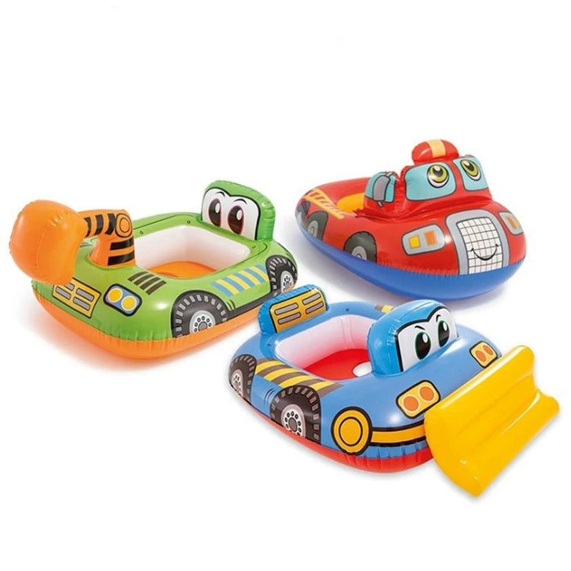 Baby Pool Swim Ring Inflatable Float Seat Swimming Circle Car Shape Toddler Kid Child Swim Ring Water Fun Toys