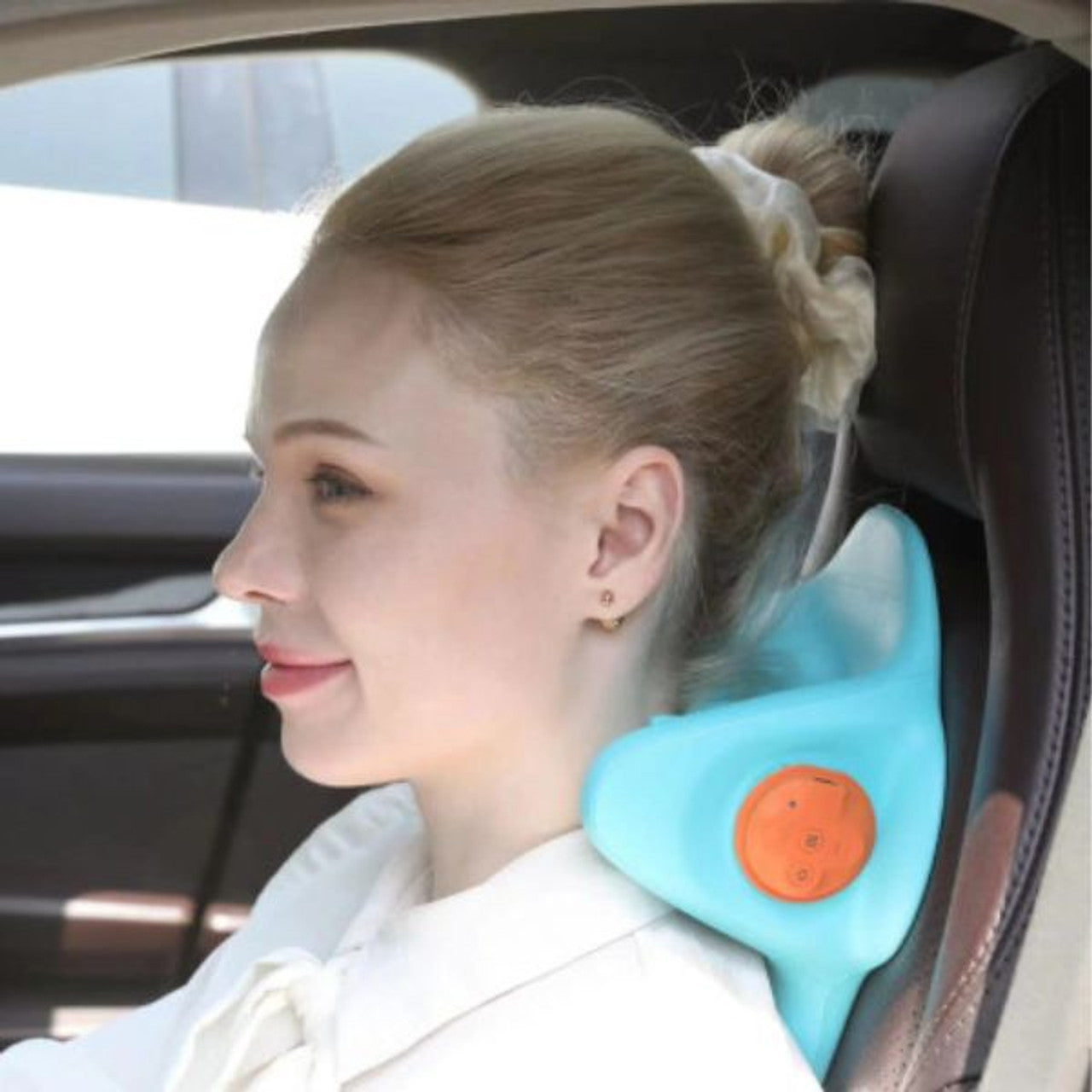 EMS Heat Vibrating Back & Neck Massage Pillow