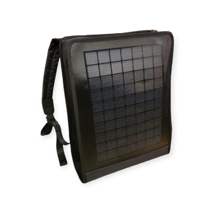 Solar Powered Battery Back Pack With Built-In 3500Mah Battery