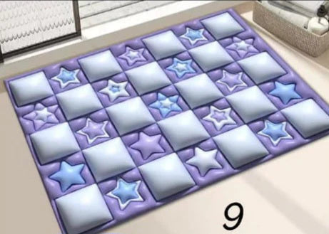 3D Absorbent Bath Mats