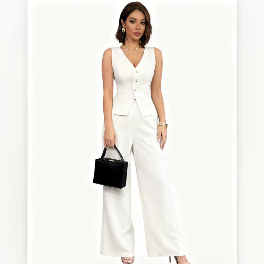 Ladies Elenzga Sleeveless 2pc Pants/Top Set -Various Colours