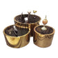 Modern Luxury Metal Gold/Black Set Of 3Tables